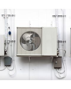 Integrated Variable Speed Motor on Grocery Store Refrigeration System Exterior Condenser Fans