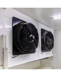 Walk-in Cooler or Freezer Evaporator Fan/Motor Assembly Reduction